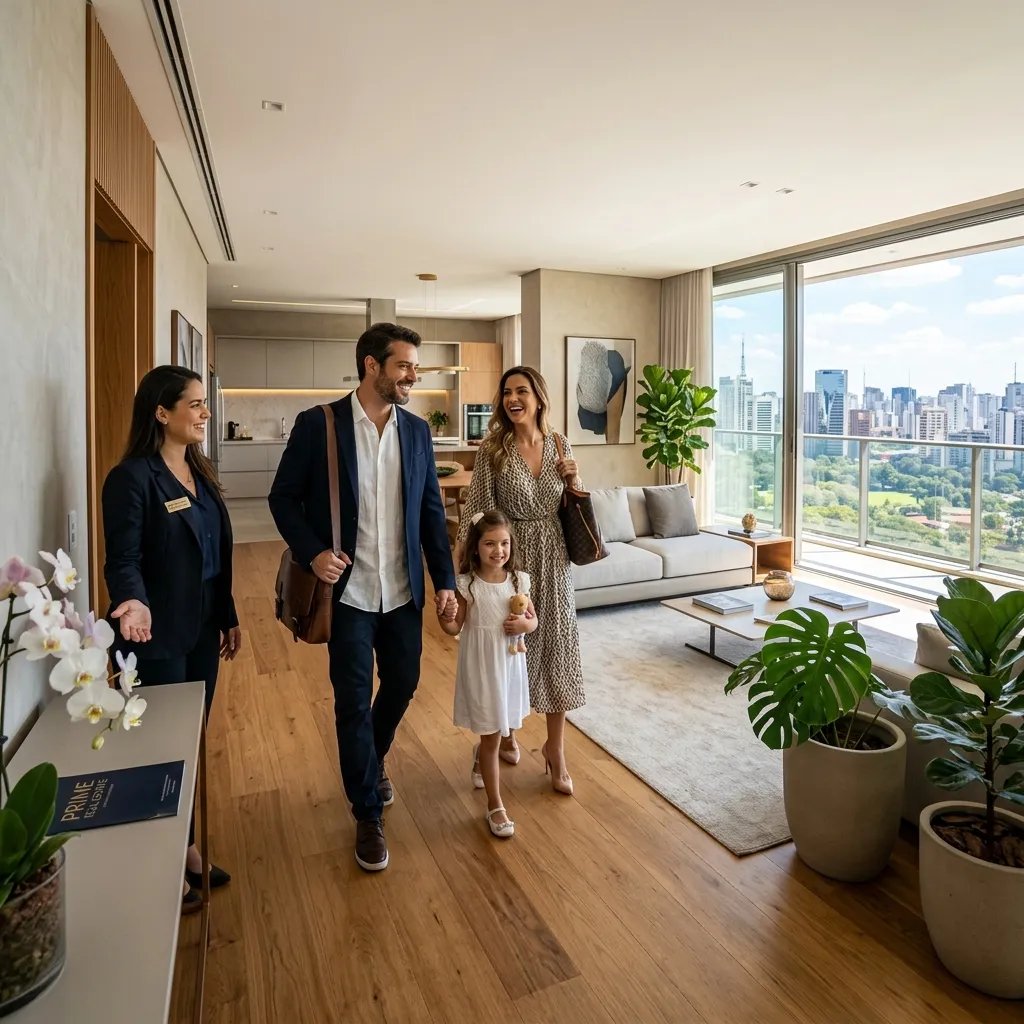 Familia em imovel
